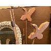 Image 2 : LOT OF 2 - FOLK ART DECO & WICKER FRAMED MIRROR