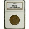 Image 1 : 1830 1C Large Letters AU55 NGC. NGC Census: (15/42