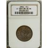 Image 1 : 1856 1C Upright 5 MS64 Brown NGC. NGC Census: (204