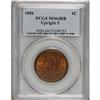 Image 1 : 1856 1C Upright 5 MS64 Red and Brown PCGS. PCGS Po