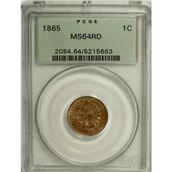 1865 1C Fancy 5 MS64 Red PCGS. PCGS Population (98