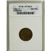 Image 1 : 1869 1C --Damaged--ANACS. XF40 Details. NGC Census: