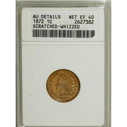 1872 1C --Scratched, Whizzed--ANACS. AU Details, Net