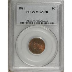 1881 1C MS65 Red and Brown PCGS. PCGS Population (
