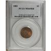 Image 1 : 1881 1C MS65 Red and Brown PCGS. PCGS Population (