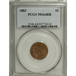 1883 1C MS64 Red and Brown PCGS. PCGS Population (