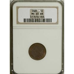 1885 1C MS65 Brown NGC. NGC Census: (51/14). PCGS
