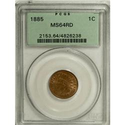 1885 1C MS64 Red PCGS. PCGS Population (65/60). NG