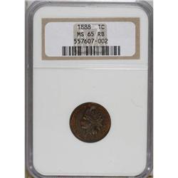 1888 1C MS65 Red and Brown NGC. NGC Census: (63/6)