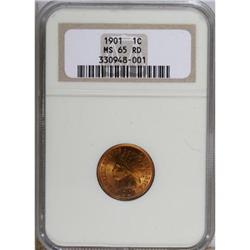 1901 1C MS65 Red NGC. NGC Census: (102/30). PCGS P