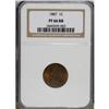 Image 1 : 1887 1C PR66 Red and Brown NGC. NGC Census: (14/0)