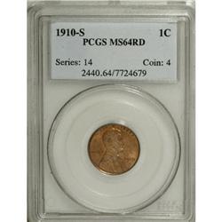 1910-S 1C MS64 Red PCGS. PCGS Population (302/327)