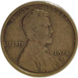 1914-D 1C VG10 ANACS. NGC Census: (86/1134). PCGS