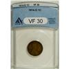 Image 1 : 1914-D 1C VF30 ANACS. NGC Census: (104/601). PCGS