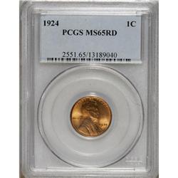 1924 1C MS65 Red PCGS. PCGS Population (173/68). N