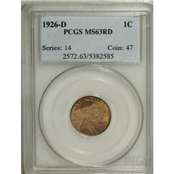 1926-D 1C MS63 Red PCGS. PCGS Population (47/166).
