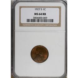 1927-S 1C MS64 Red and Brown NGC. NGC Census: (47/