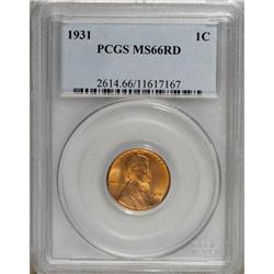 1931 1C MS66 Red PCGS. PCGS Population (238/11). N
