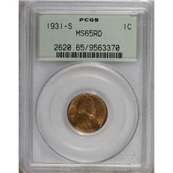 1931-S 1C MS65 Red PCGS. PCGS Population (723/83).