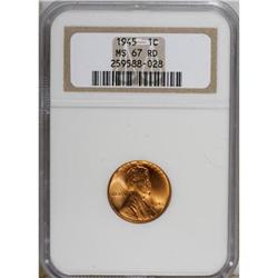 1945 1C MS67 Red NGC. NGC Census: (183/1). PCGS Po