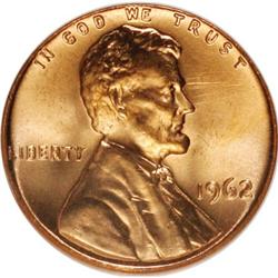 1962 1C MS67 Red NGC. NGC Census: (10/0). PCGS Pop