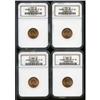 Image 1 : (4) 1995 Doubled Die Obverse MS67 Red NGC.
