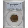 Image 1 : 1864 2C Large Motto MS63 Brown PCGS. PCGS Populati