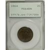 Image 1 : 1864 2C Large Motto MS64 Brown PCGS. PCGS Populati