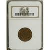 Image 1 : 1871 2C MS64 Red and Brown NGC. NGC Census: (50/59