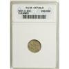 Image 1 : 1851-O 3CS --Cleaned--ANACS. AU58 Details. NGC Cens