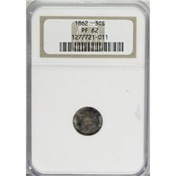 1862 3CS PR62 NGC. NGC Census: (8/111). PCGS Popul