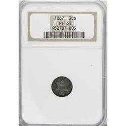 1867 3CS PR60 NGC. NGC Census: (1/207). PCGS Popul