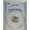 Image 1 : 1867 3CN MS64 PCGS. PCGS Population (135/56). NGC
