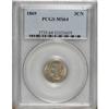 Image 3 : 1869 3CN MS64 PCGS. PCGS Population (88/56). NGC C