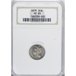 1879 3CN PR65 NGC. NGC Census: (287/226). PCGS Pop