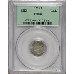 1882 3CN PR66 PCGS. PCGS Population (260/96). NGC