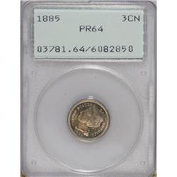 1885 3CN PR64 PCGS. PCGS Population (357/444). NGC