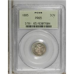 1885 3CN PR65 PCGS. PCGS Population (281/163). NGC