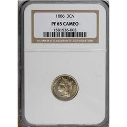 1886 3CN PR65 Cameo NGC. NGC Census: (11/27). PCGS