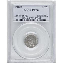 1887/6 3CN PR60 PCGS. PCGS Population (2/416). NGC