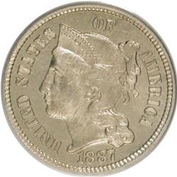 1887/6 3CN PR65 PCGS. PCGS Population (158/54). NG