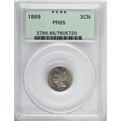 1889 3CN PR65 PCGS. PCGS Population (370/294). NGC
