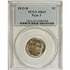 1913-D 5C Type One MS65 PCGS. PCGS Population (565