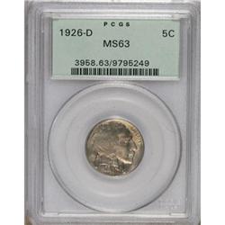 1926-D 5C MS63 PCGS. PCGS Population (322/259). NG