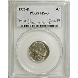 1926-D 5C MS63 PCGS. PCGS Population (322/259). NG