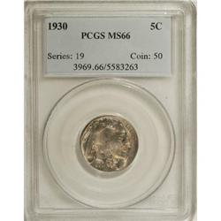 1930 5C MS66 PCGS. PCGS Population (239/19). NGC C