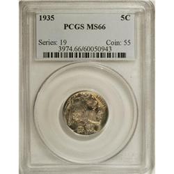 1935 5C MS66 PCGS. PCGS Population (447/102). NGC
