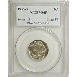 1935-S 5C MS65 PCGS. PCGS Population (827/348). NG