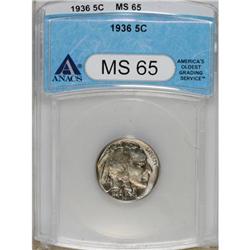 1936 5C MS65 ANACS. NGC Census: (698/825). PCGS Po