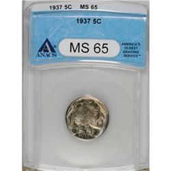 1937 5C MS65 ANACS. NGC Census: (1522/4027). PCGS